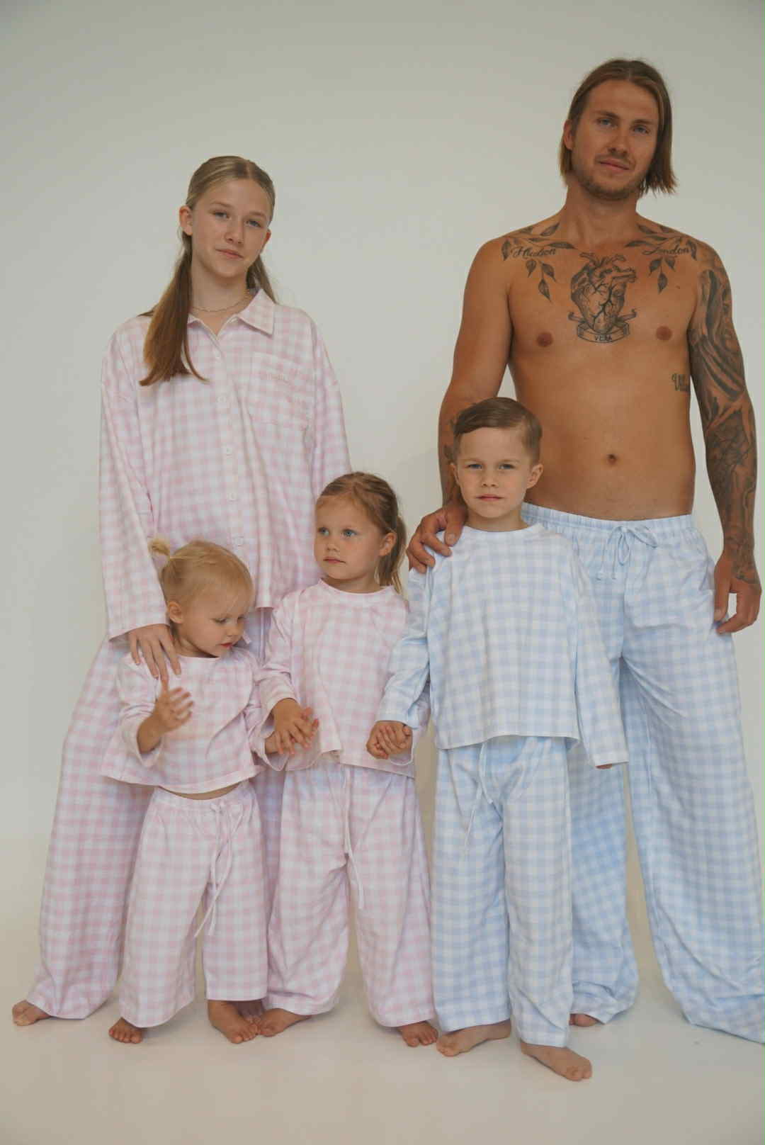 Blue Gingham Adult Pyjamas