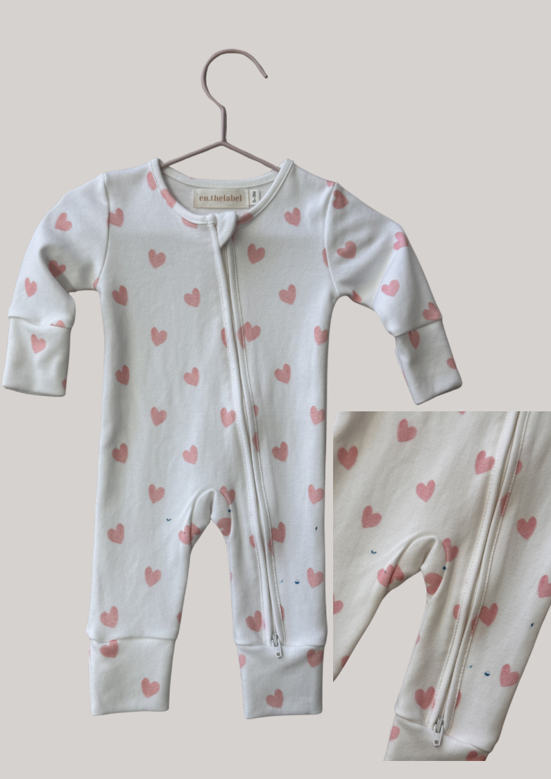 Sweet Heart Romper I Size 0-3m