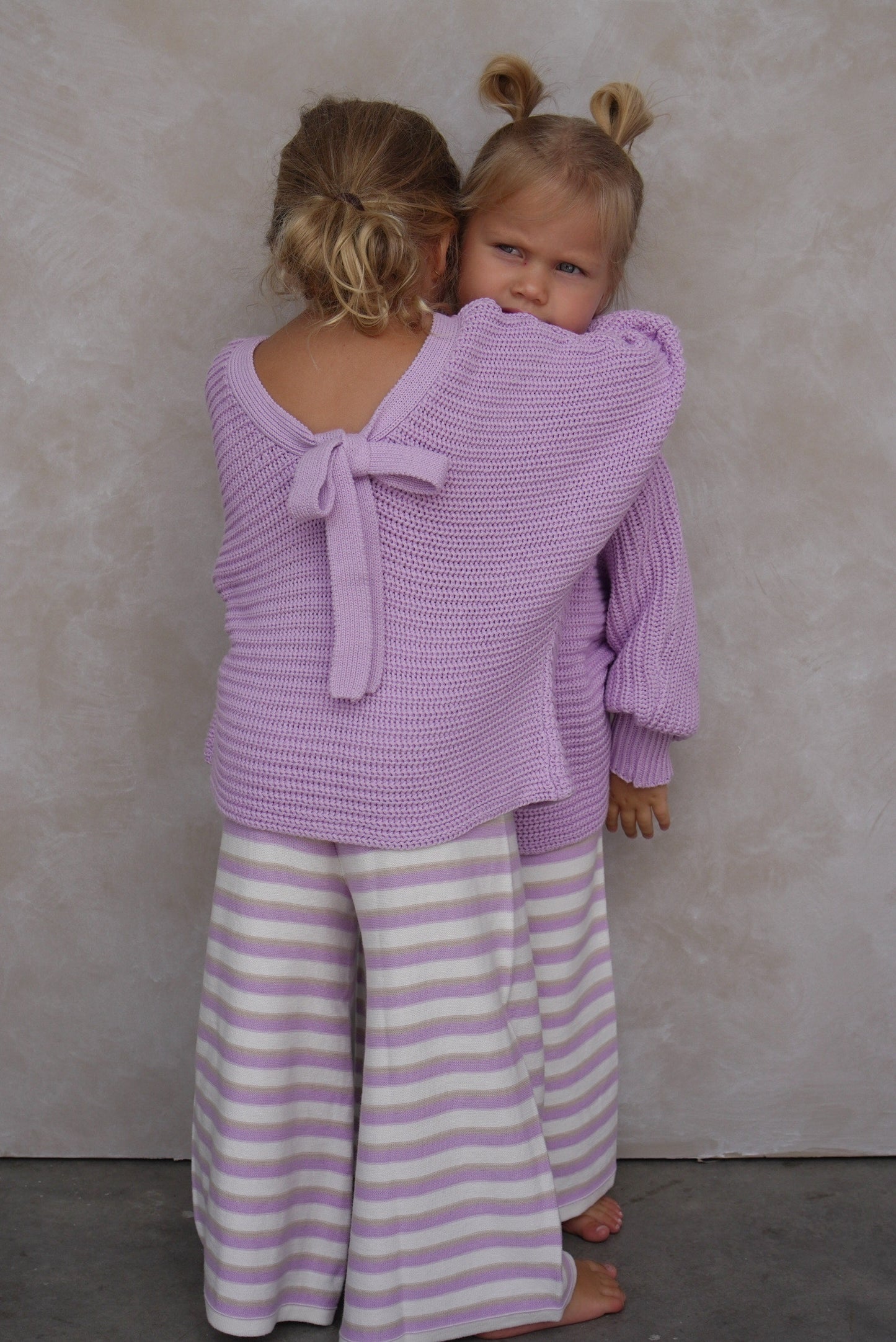 Stripe Knit Pant - Lilac
