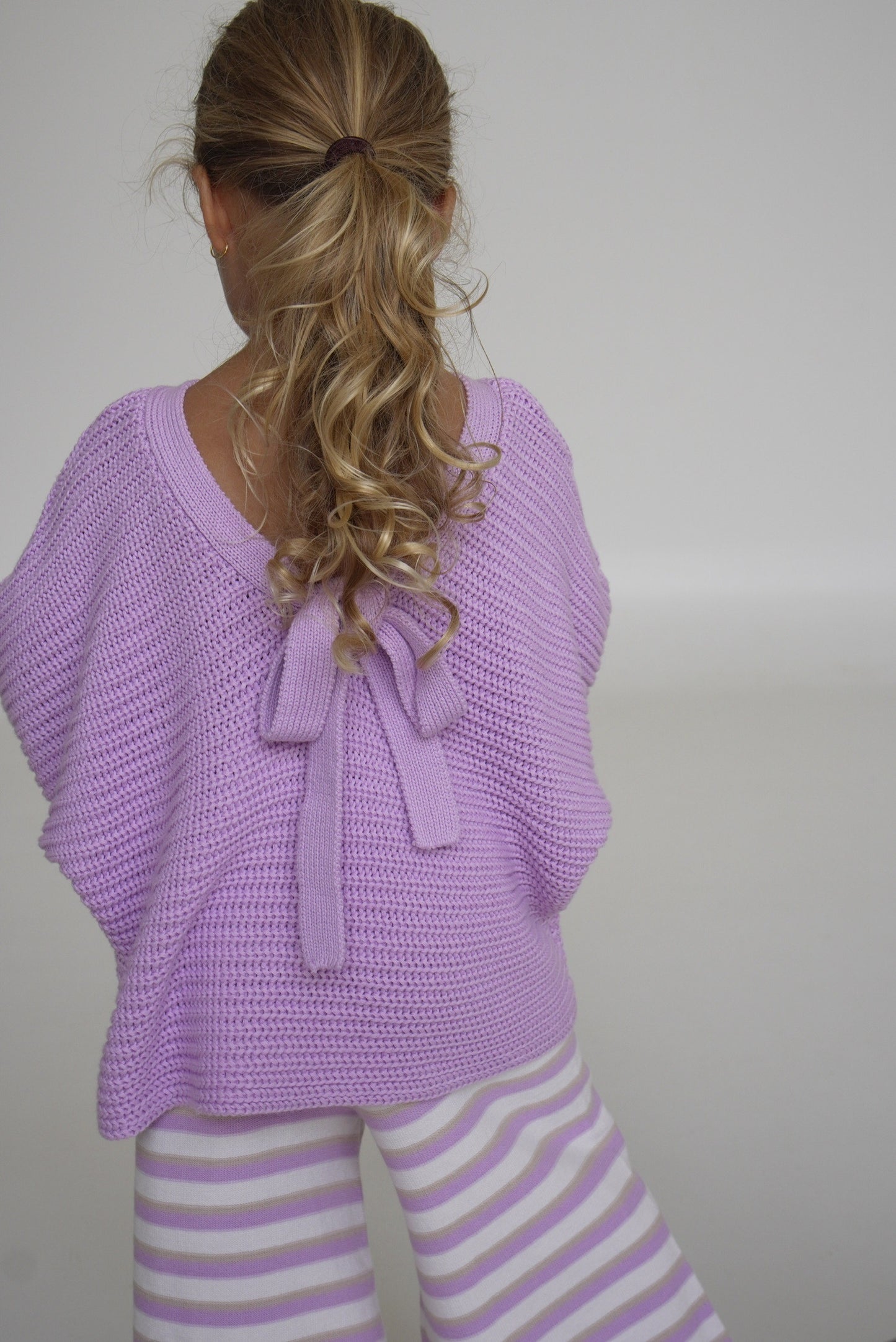 Stripe Knit Pant - Lilac