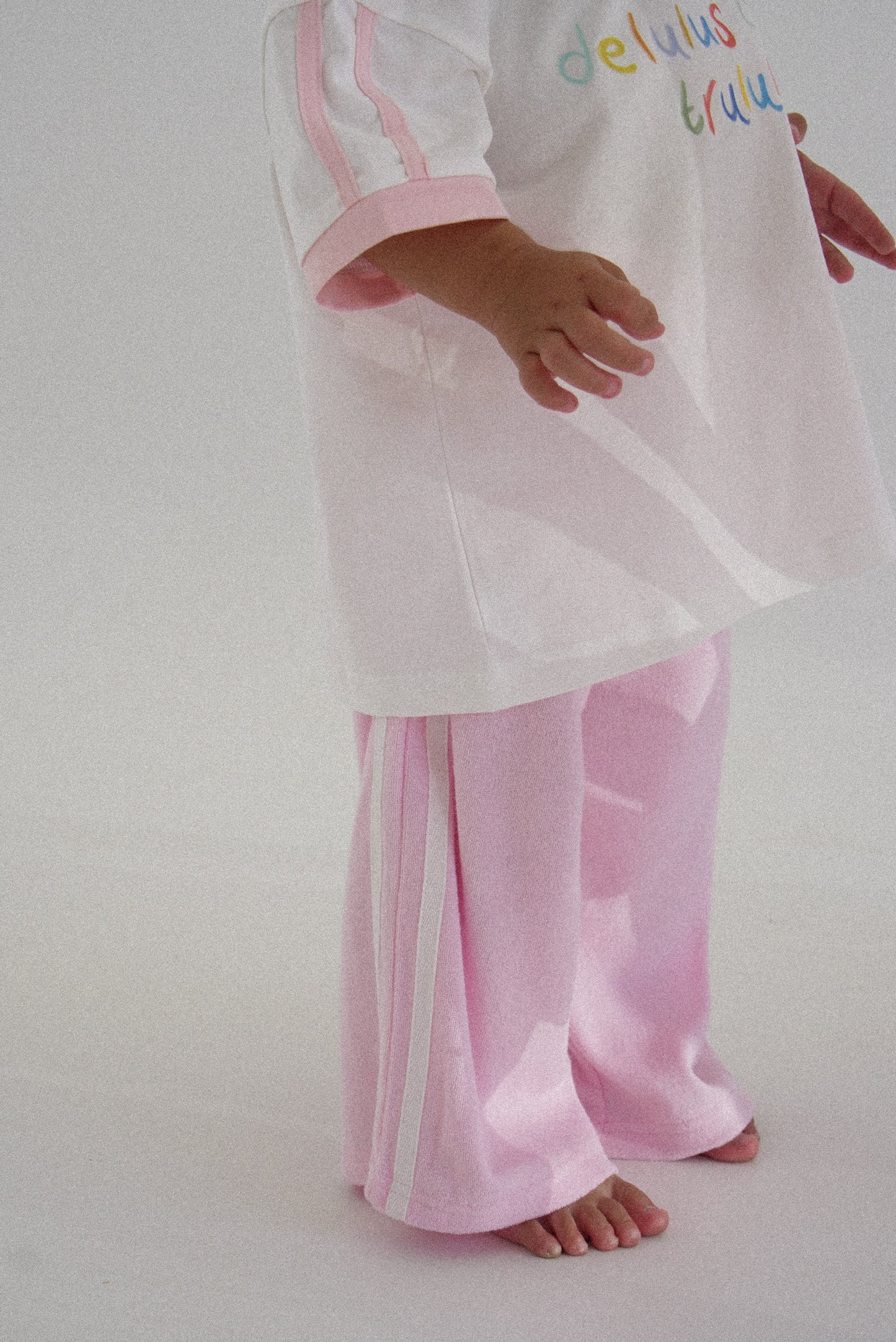 En. Racer Pants - pink & white stripe