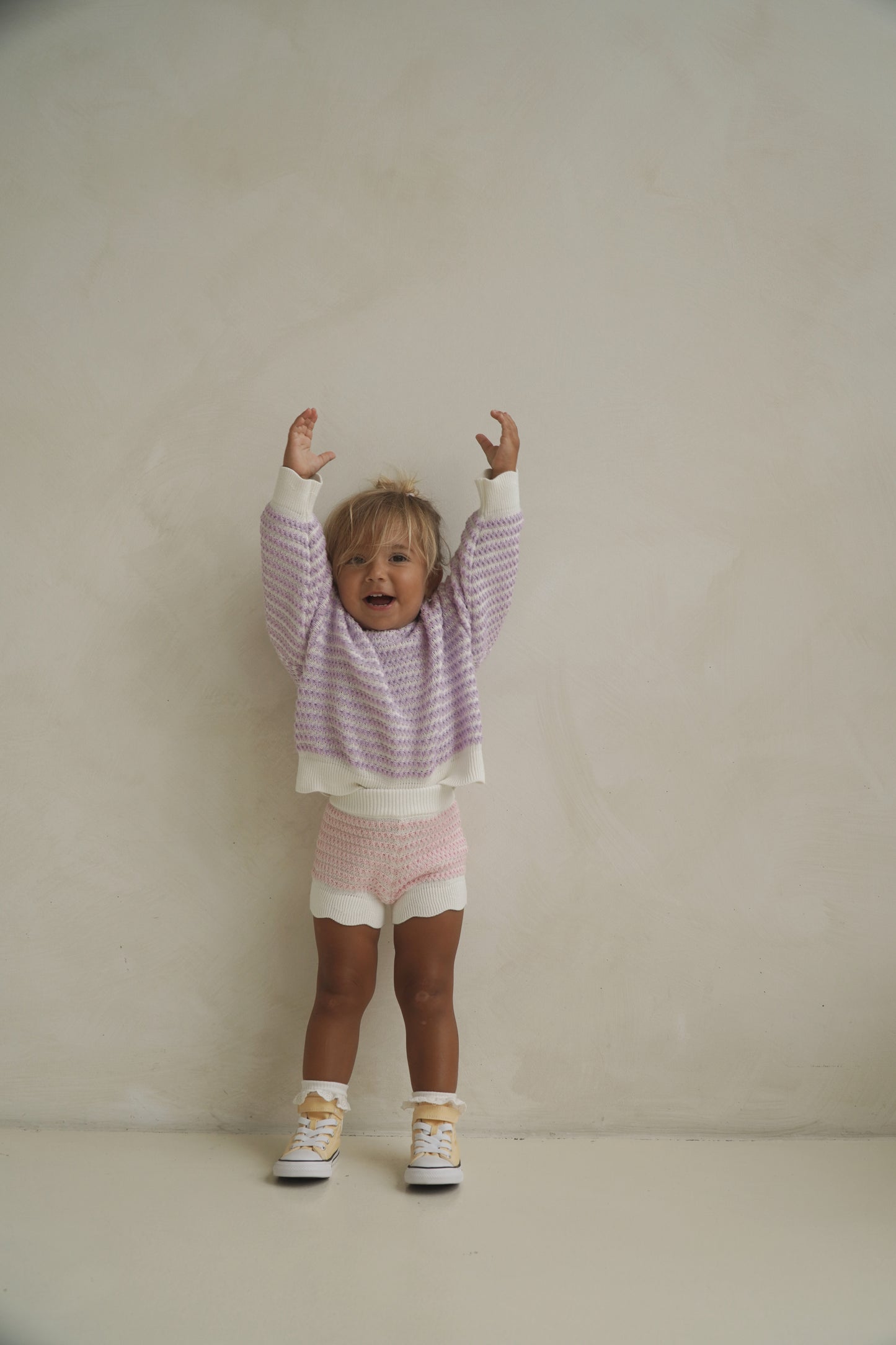 Lottie Crochet Knit Set - Lilac