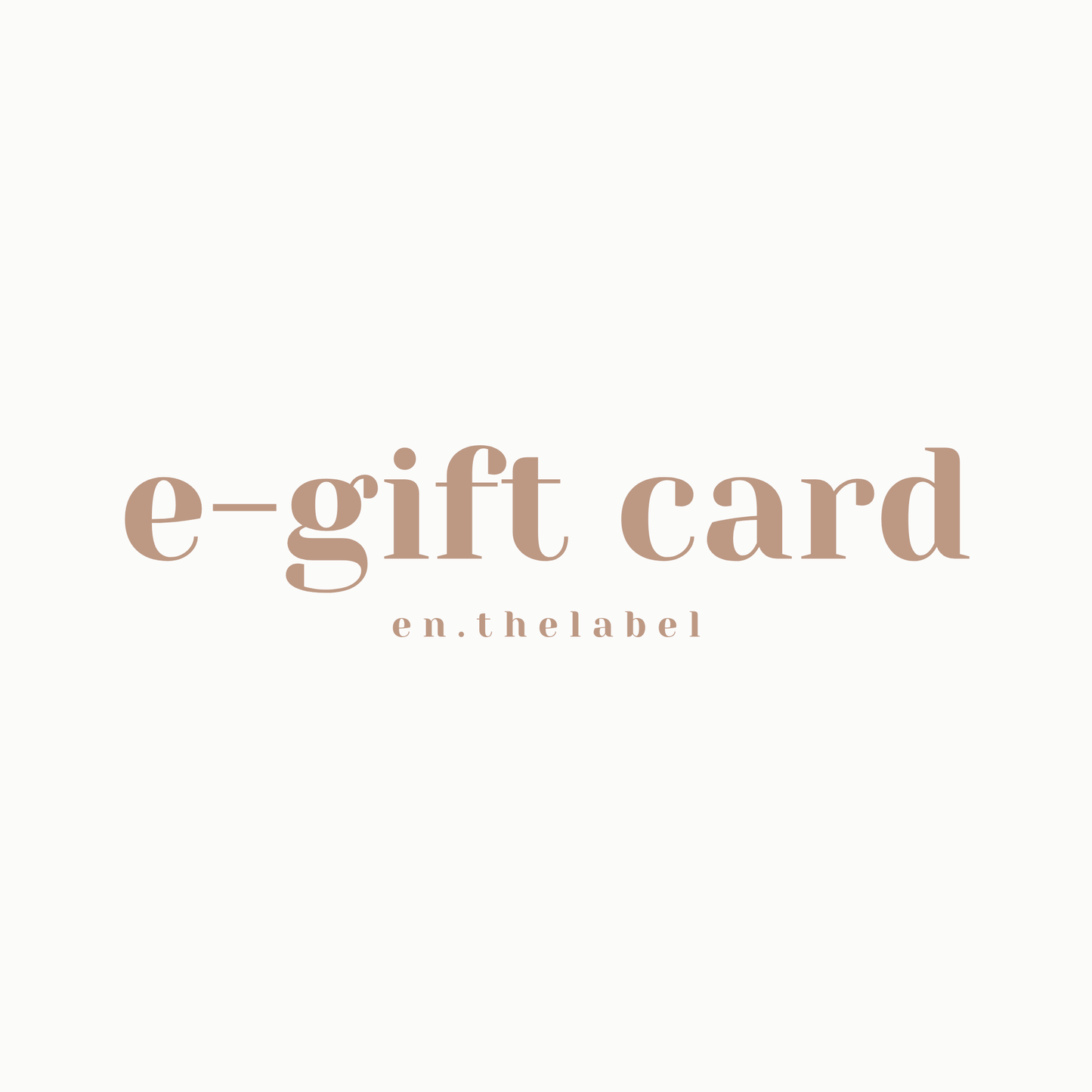 EN.THELABEL GIFT CARD