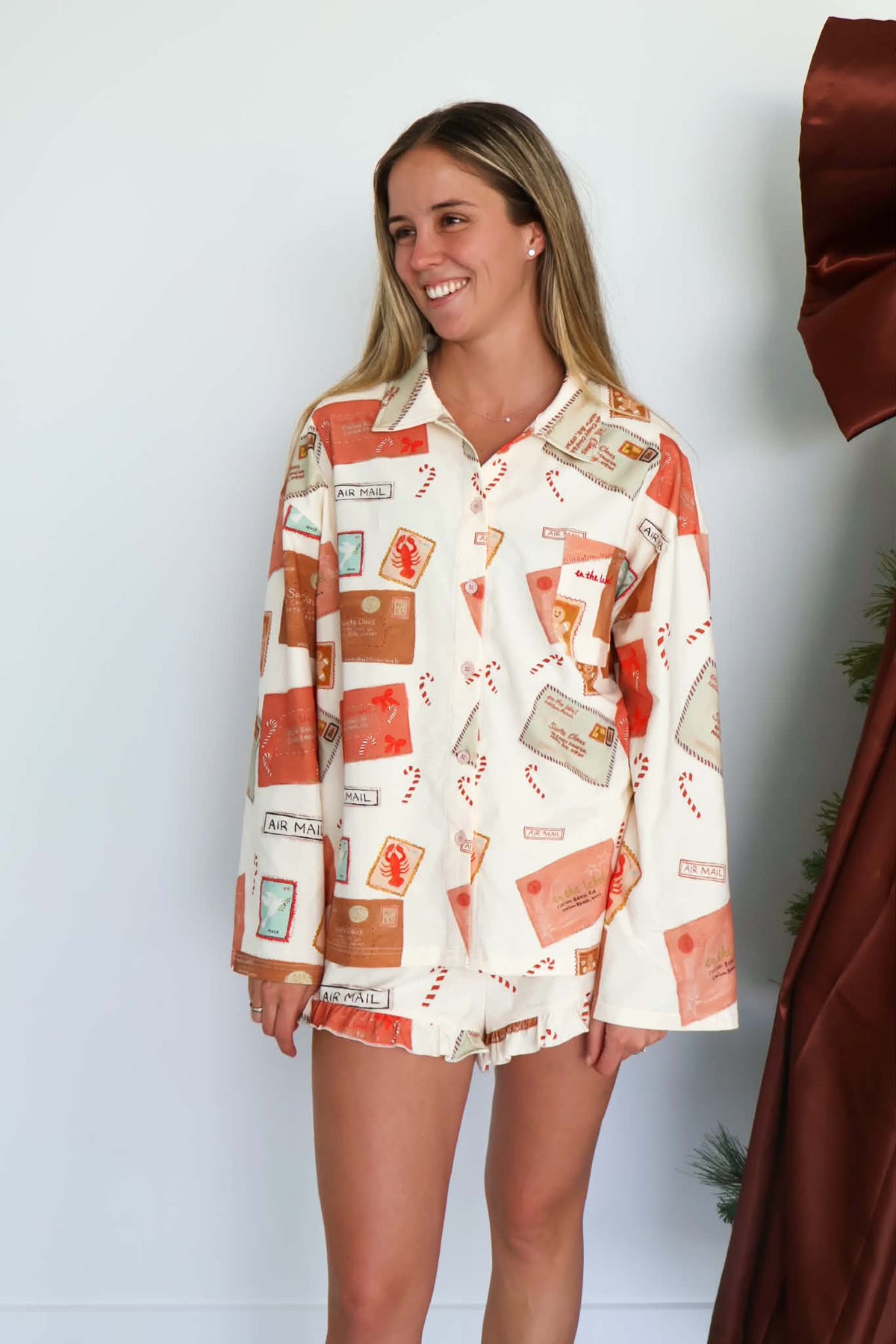 Letters to Santa- Women's Long Sleeve PJ Set