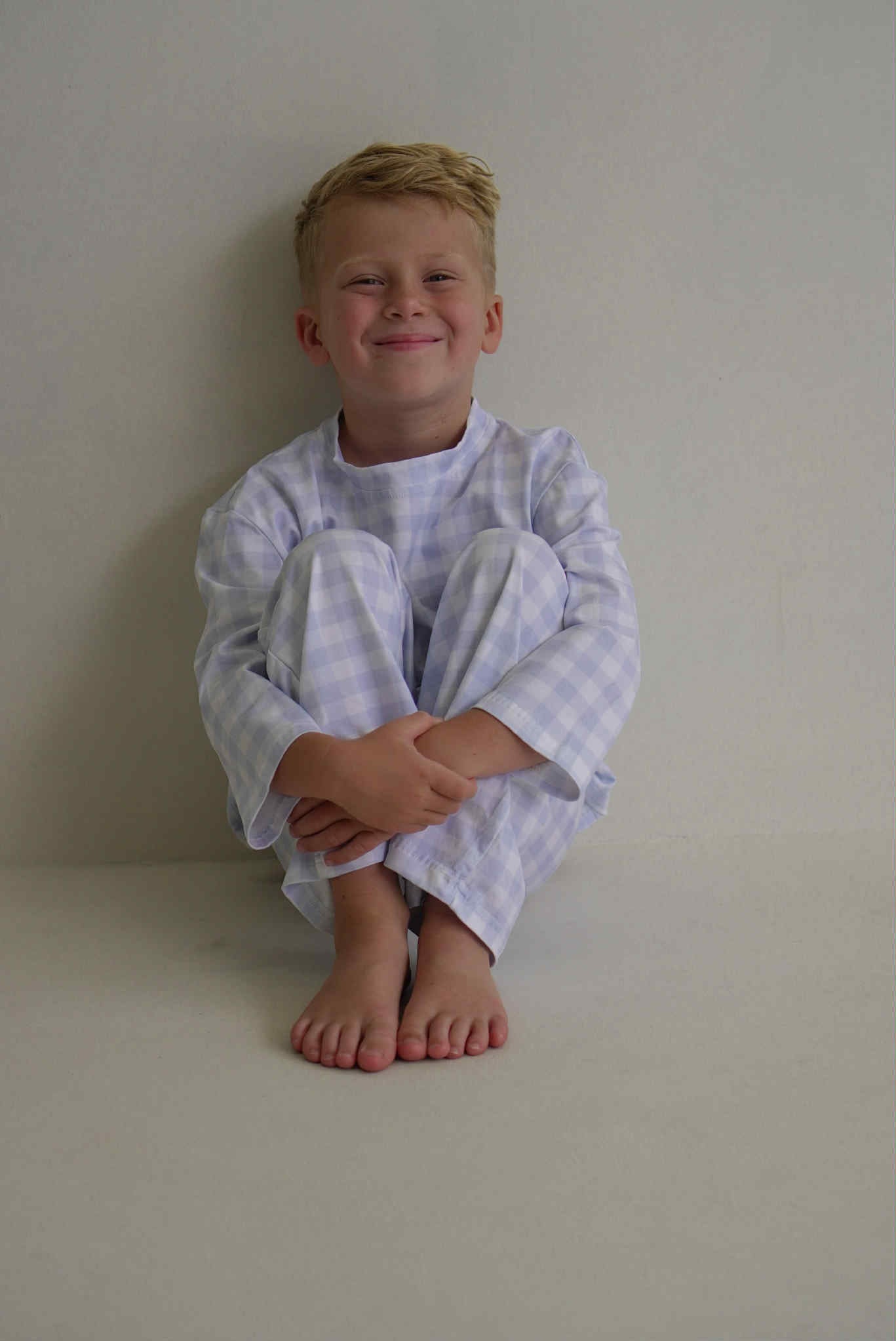 Blue Gingham Kids Pyjamas