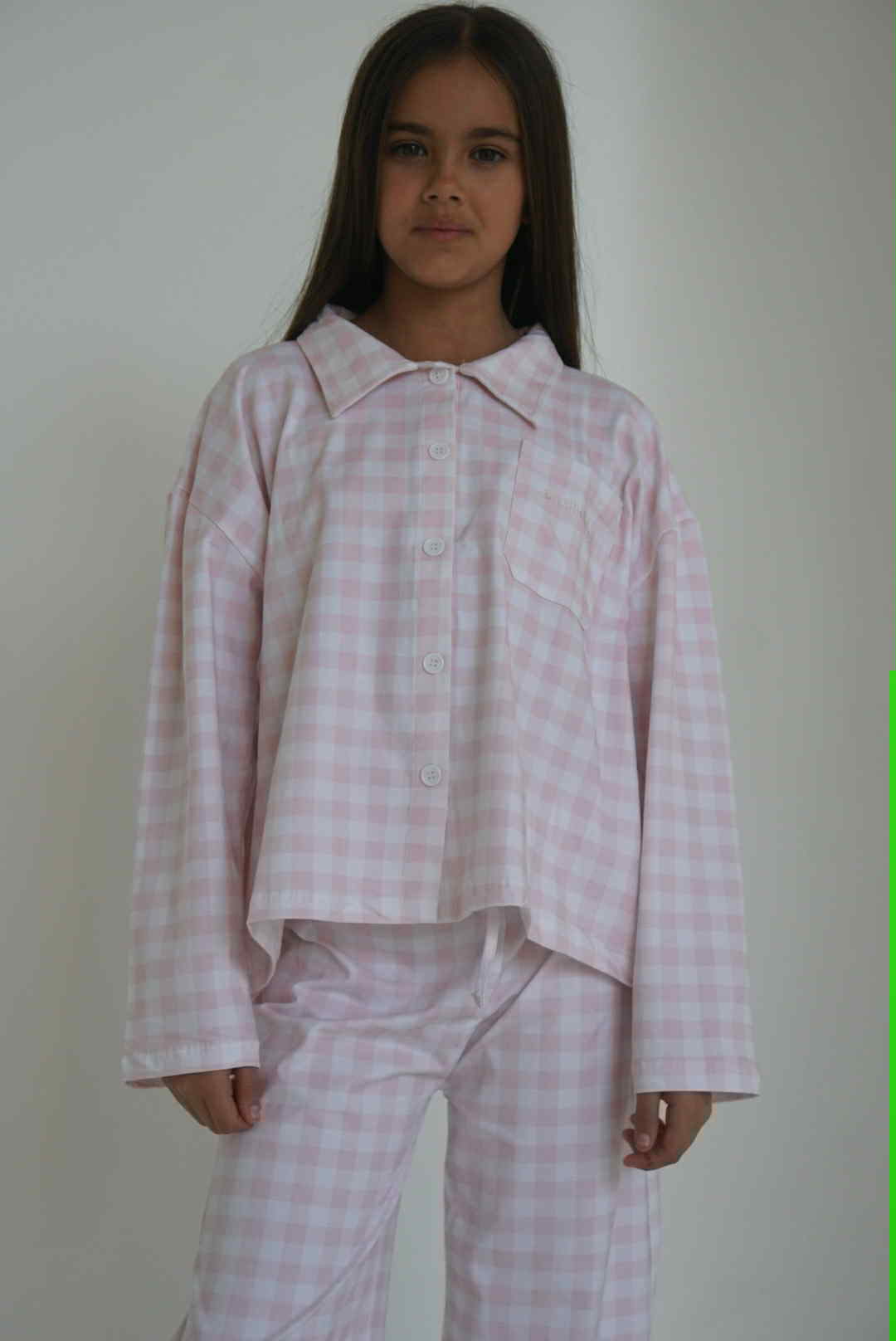Pink & Blue Gingham pyjamas- Big kids to Teen