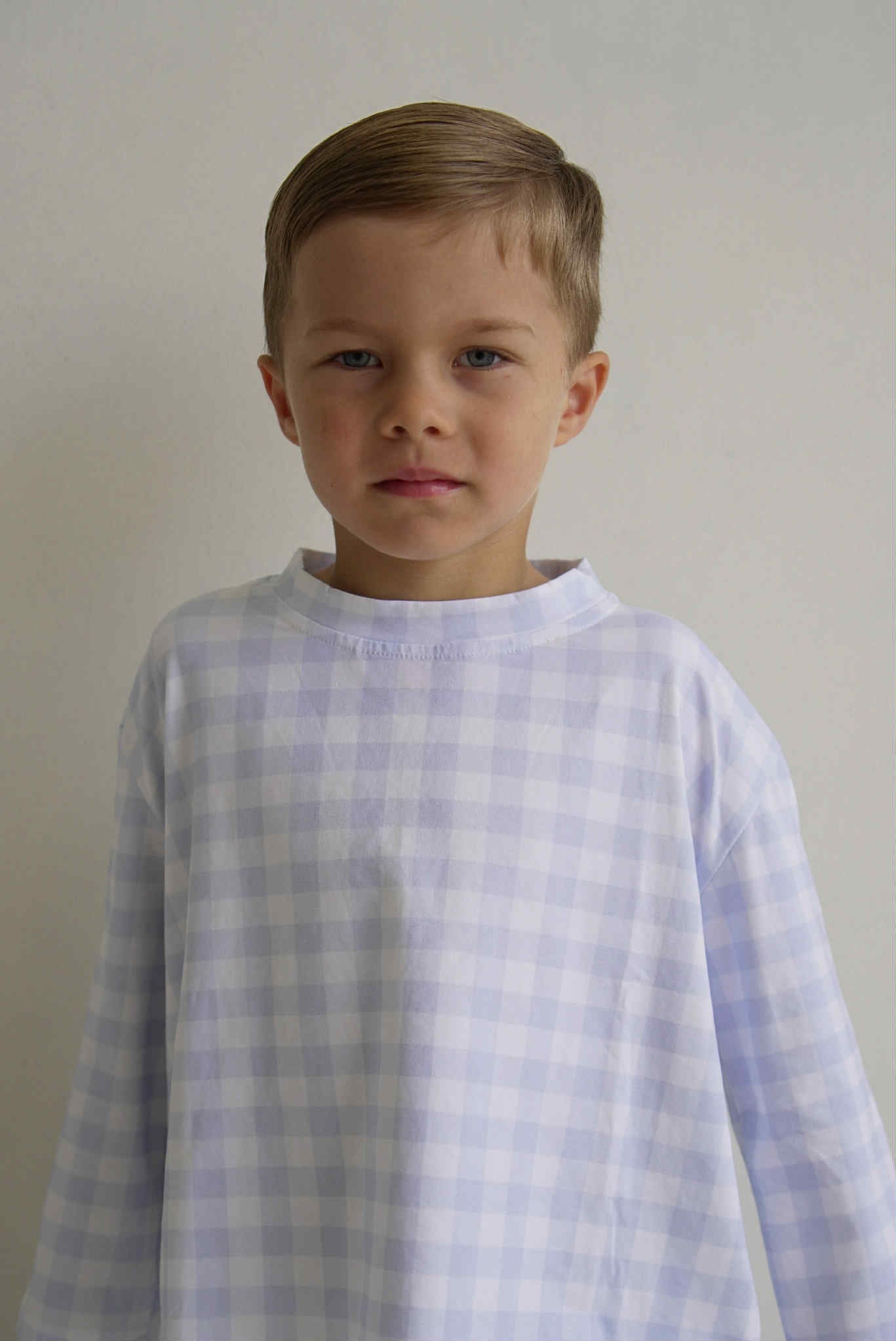 Blue Gingham Kids Pyjamas