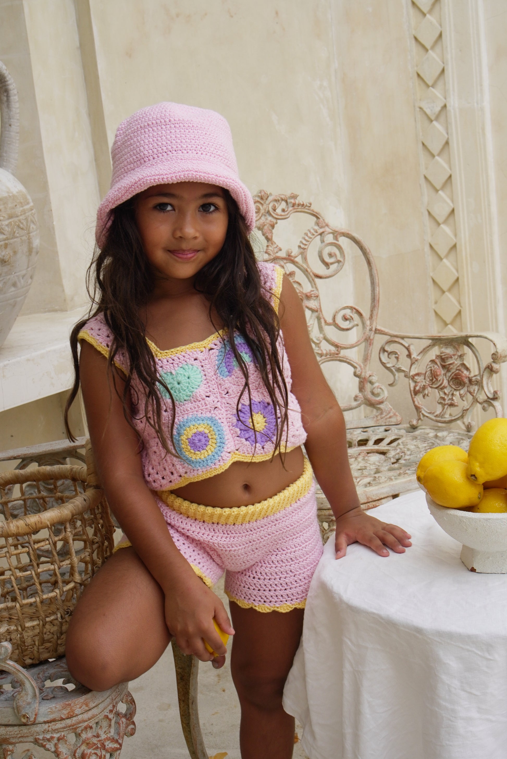 Australian made children's crochet hat.