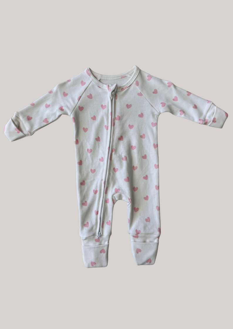 Heart Romper I Size 0-3m