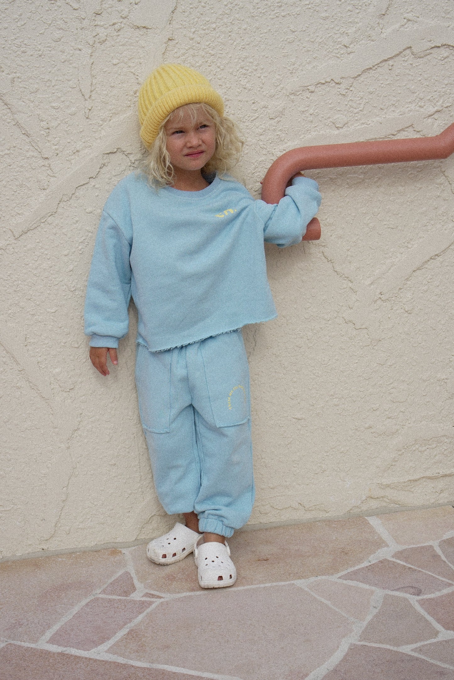 Blue 'Be a good a person' tracksuit sets
