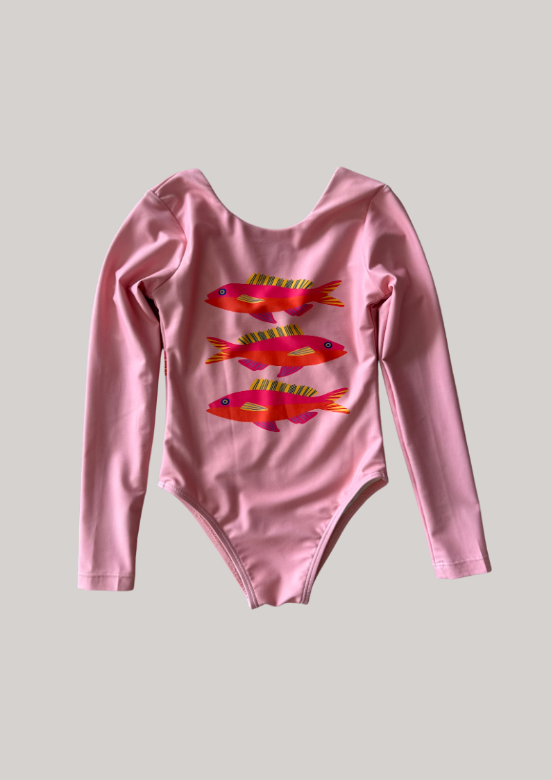 Fish Swim Long sleeve I Kids Size 4