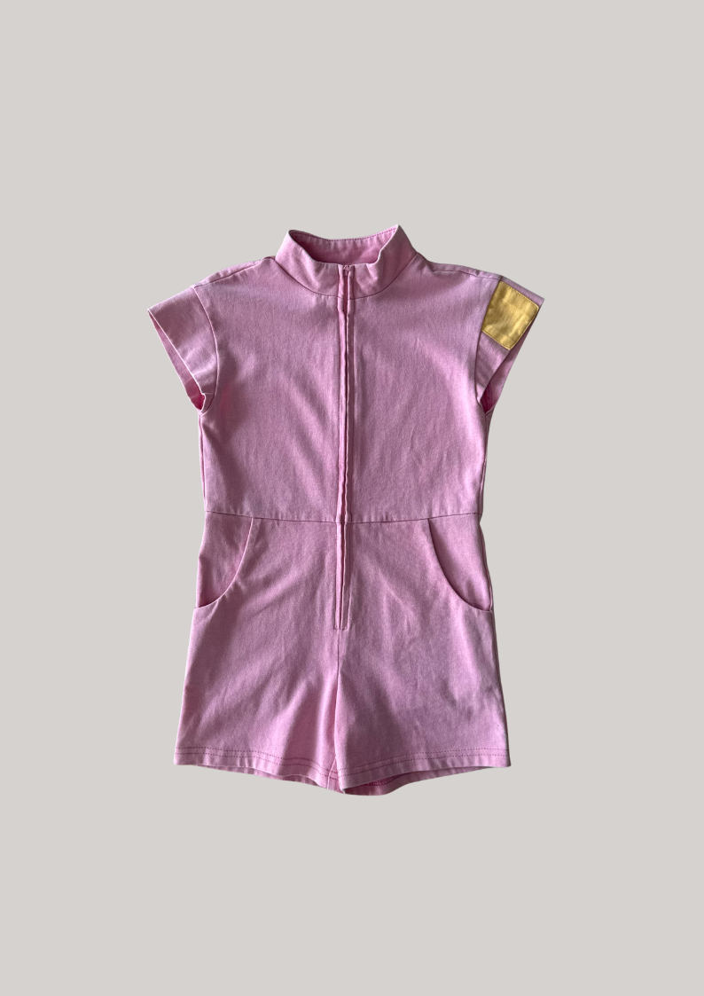 Pink/ Yellow Playsuit I Size 4