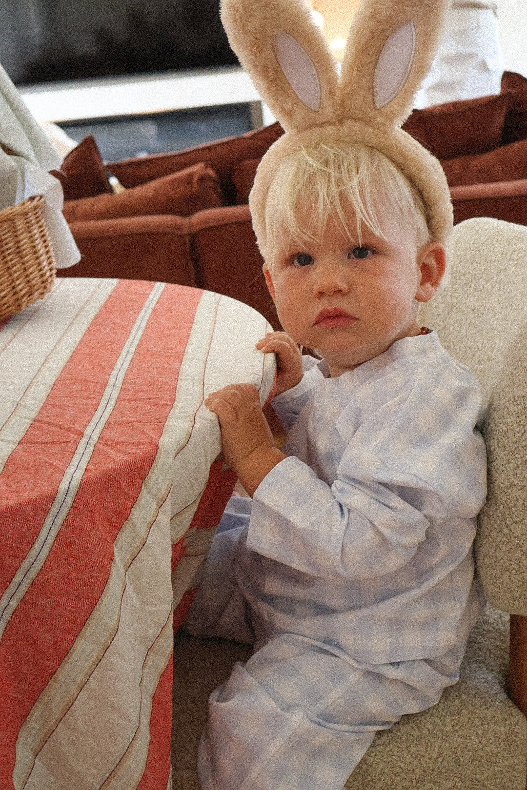 Blue Gingham Kids Pyjamas