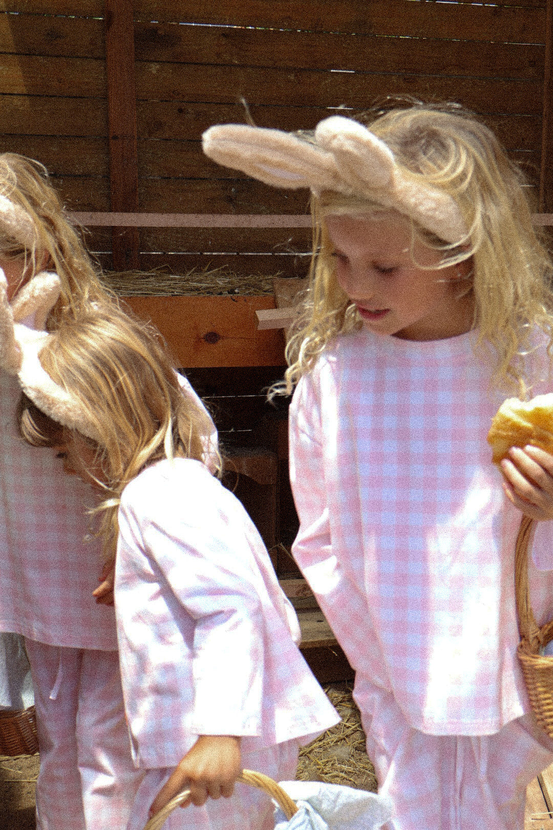 Pink Gingham Kids Pyjamas