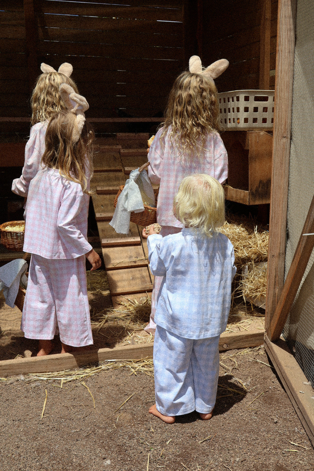 Pink Gingham Kids Pyjamas