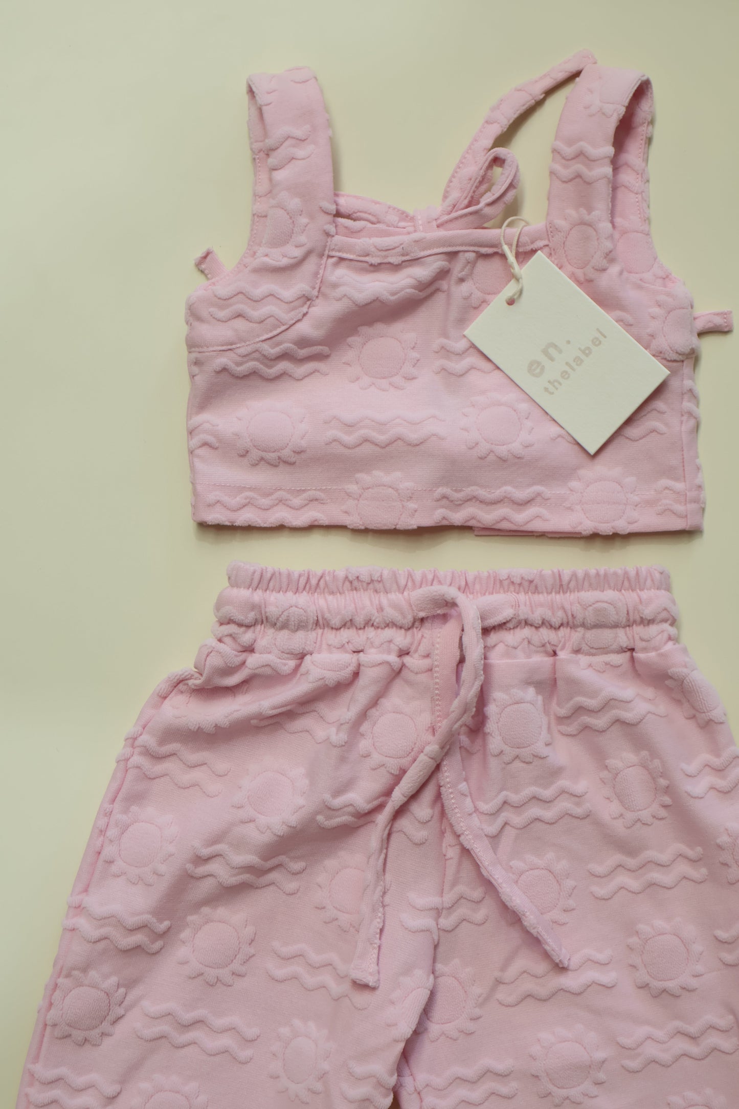 Terry Towel Pink Set