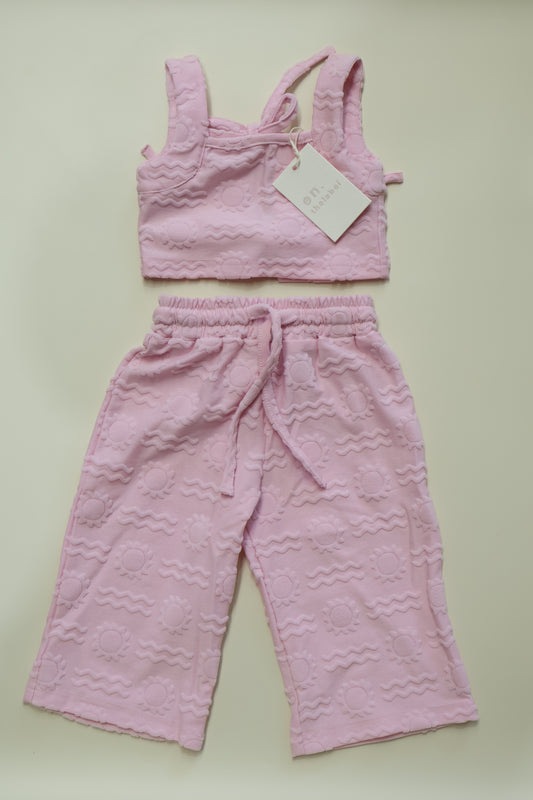 Terry Towel Pink Set