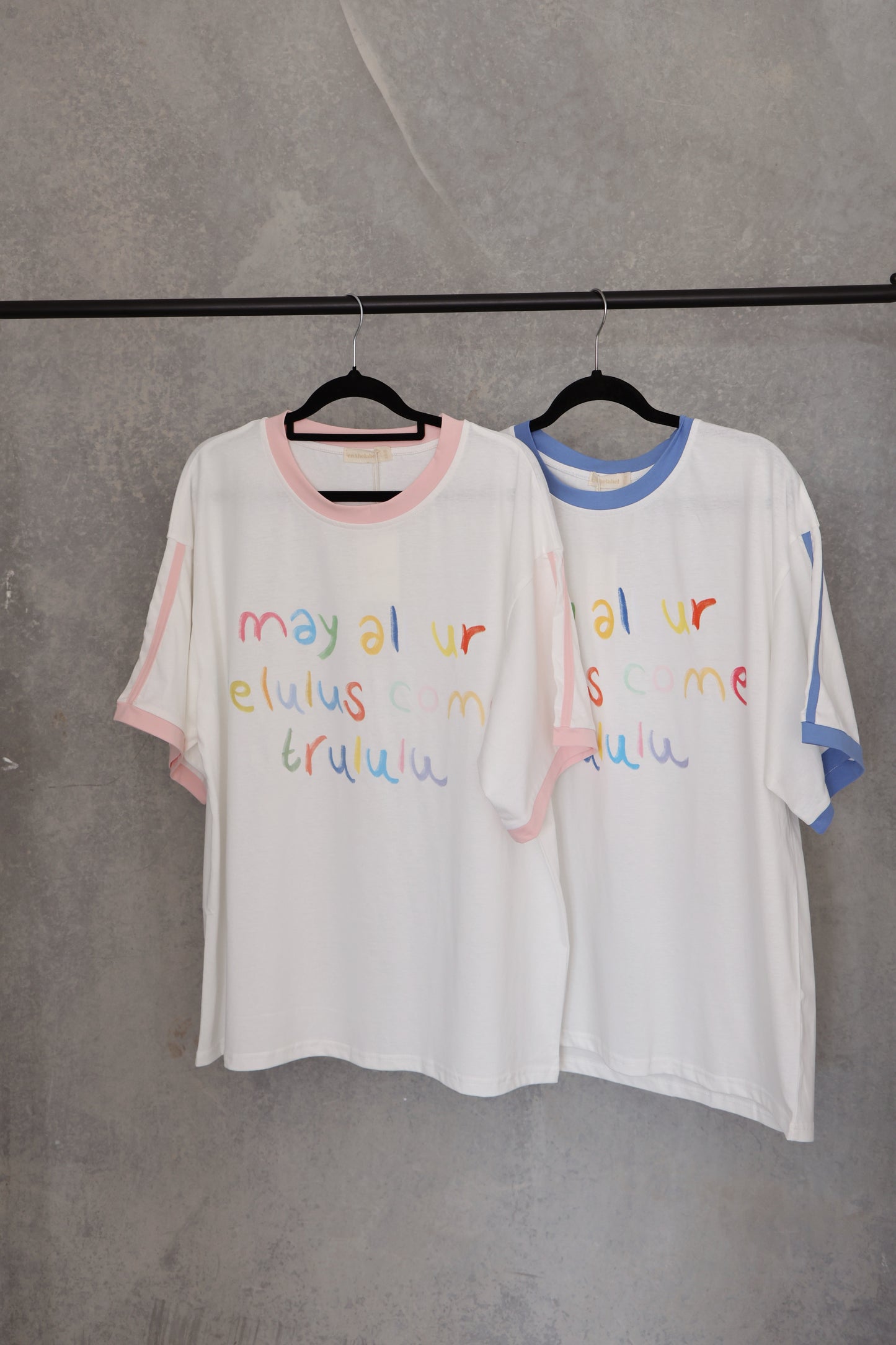Pink - 'May all ur Delulus come trululu' Womans tee