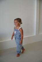 Polka Dot Overalls | Baby Pink