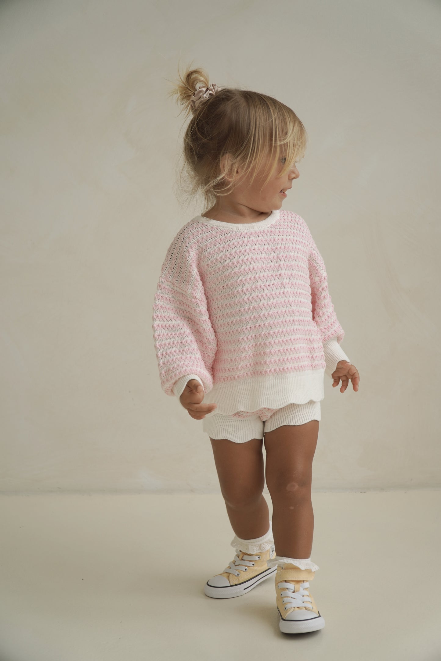 Posy Crochet Knit Set - Pink