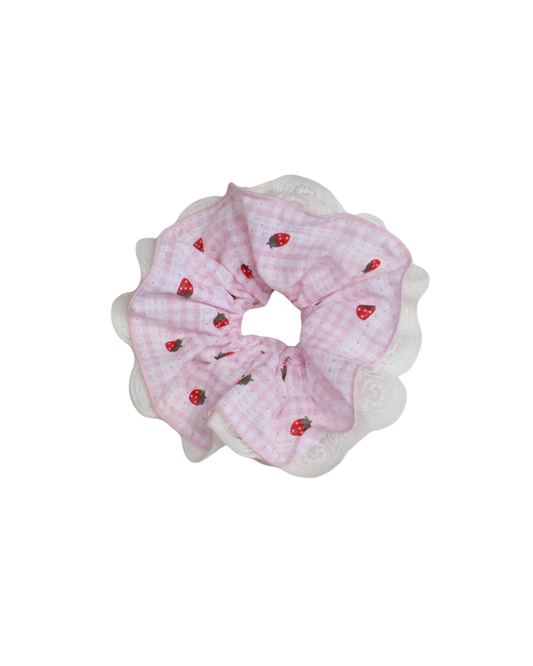 Strawberry Milk Scrunchie