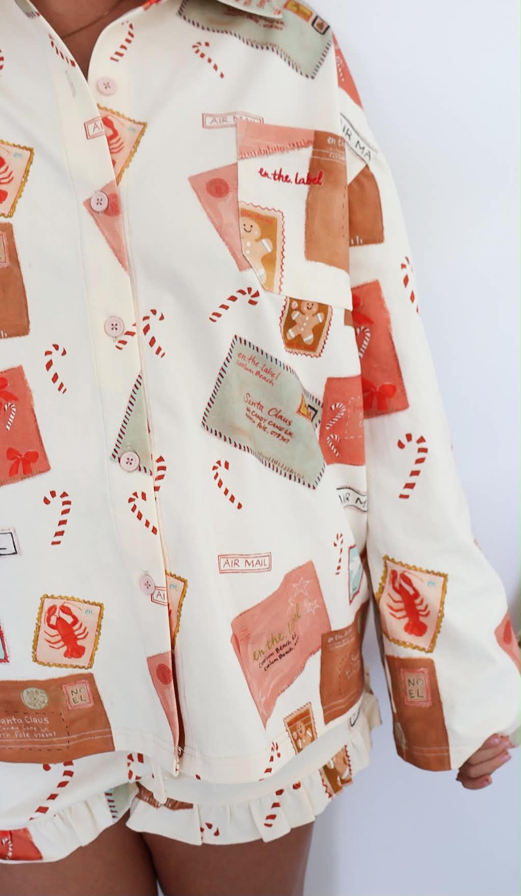 Letters to Santa- Women's Long Sleeve PJ Set