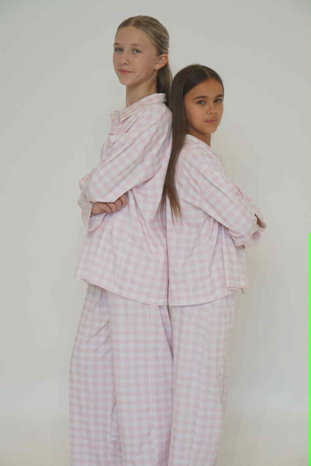 Pink & Blue Gingham pyjamas- Big kids to Teen