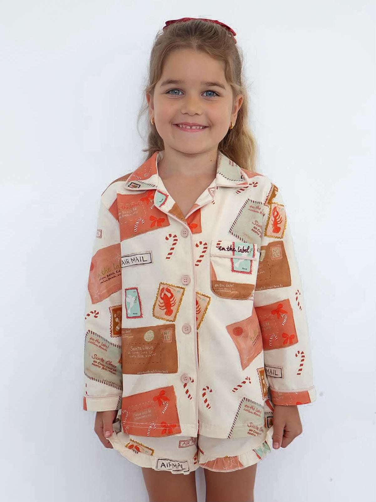 Letters to Santa- Girls Long Sleeve PJ set