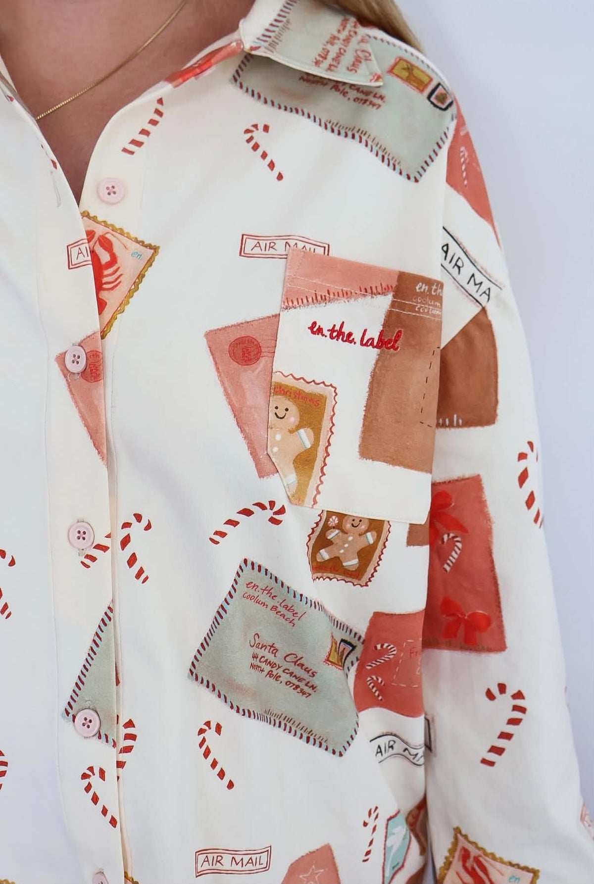 Letters to Santa- Women's Long Sleeve PJ Set