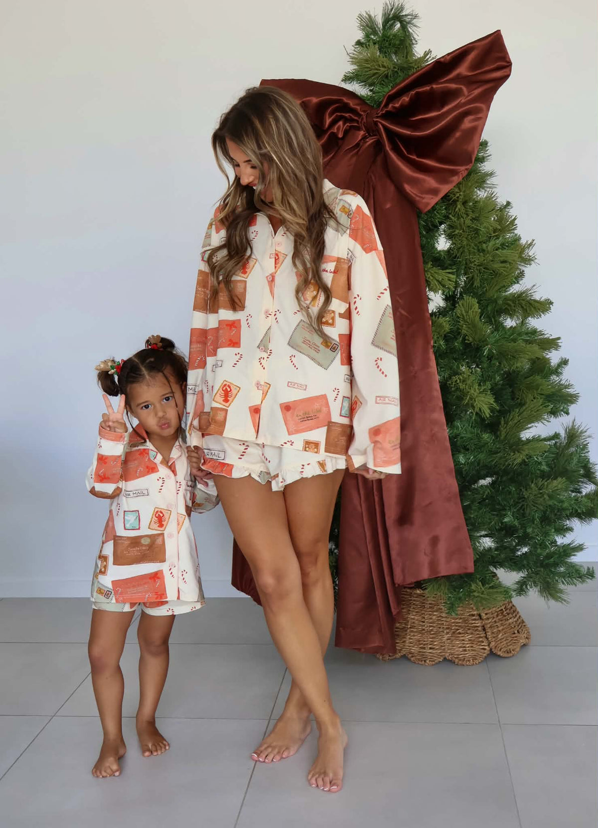 Letters to Santa- Girls Long Sleeve PJ set