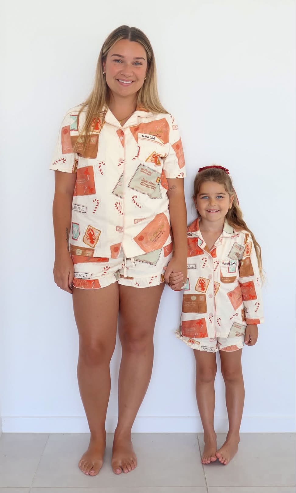 Letters to Santa- Women's Short Sleeve PJ Set
