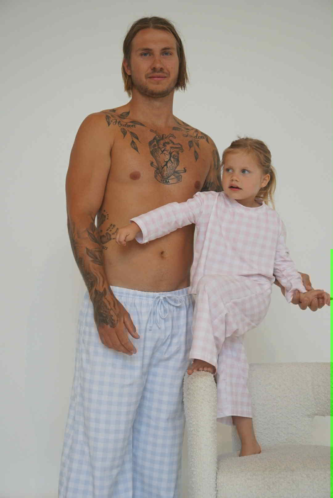 Pink Gingham Kids Pyjamas